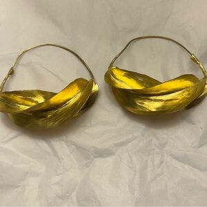 Extra Large Gold Hoop Earrings